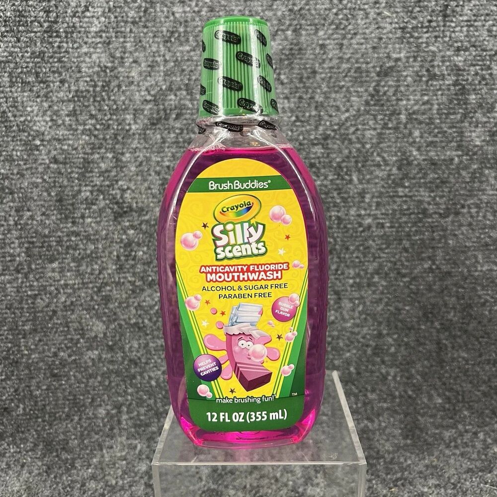 Brush Buddies Crayola Silly Scents Bubble Gum Kids Anticavity Mouthwash 12oz